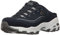 Skechers Zapatillas deportivas D'Lites sin cordones para mujer, azul (Azul marino/Blanco), 39.5 EU