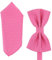 SHIPITNOW Noeud Papillon et Pochette Costume Rose Homme - 12 coloris - Ensemble Noeud Papillon et Mouchoir de poche classe pour Mariage, Soirée