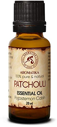 Patchouli Ätherisches Öl 20ml - Pogostemon Cablin - Indonesia - Naturreines Patchouliöl - Guten für Aromatherapie - Entspannung - Aroma Diffuser - Duftlampe - von Aromatika