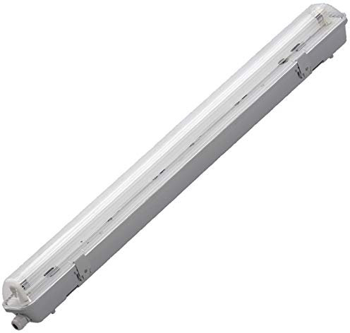 LED Wannenleuchte Feuchtraumleuchte Feuchtraumwannenleuchte lagerbeleuchtung 150cm mit 1 Fassung inkl. LED Röhre Kalteiß | ip65 wasserdicht für innen und Außenanwendungen