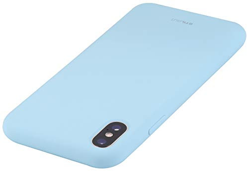 STILGUT Silikon Case entwickelt für iPhone X/XS Hülle aus Silikon - iPhone X & iPhone XS Silikonhülle, Handyhülle, dünn - Hellblau