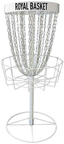 Viking Discs Royal Basket Disc Golf Korb 143 cm hoch PDGA Approved für B-Tier Wettbewerbe - 24 Ketten in Zwei Reihen, Stark und Stabil - Für Putting Praxis und Erstellen von Home Course