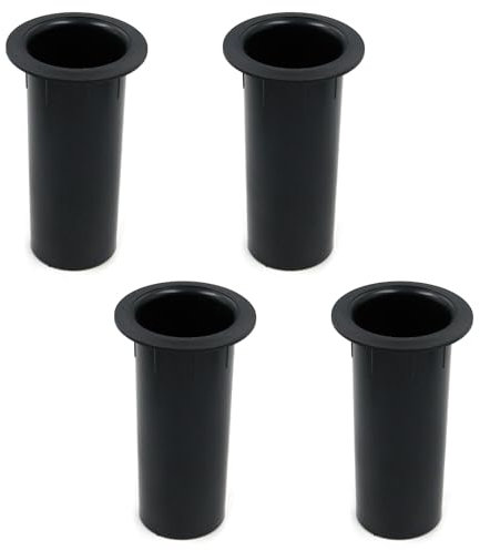 Geesatis 4 pcs Speaker Port Tubes 4.72 x 2 ABS Speaker Box Bass Air Port, Black