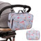 MOMIGO Sac à langer pour bébé – Sac à langer fourre-tout pour couches, lingettes et jouets Rose Taille M, rose, M, Moderne