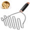 Alinnart Potato Masher, Potato Masher Stainless Steel, Heavy Duty Mashed Potatoes Masher, Professional Metal Wire Masher Kitchen Tool for Bean, avocado, Vegetable-10.24 inch （Rose Gold）