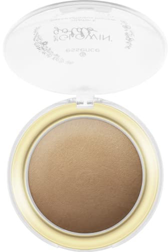 essence the glowin' golds vitamin E baked luminous bronzer, Nr. 01 Live Life Golden!, braun, für trockene Haut, für unreine Haut, für Mischhaut, mit Vitaminen, strahlend frisch (7g)
