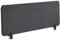 Beliani Schreibtisch Trennwand Akustik Polster dunkelgrau 160 x 40 cm Schallschutz Wally
