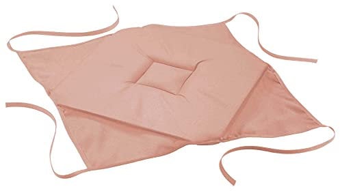 Douceur d'Intérieur, Galette 4 Rabats (40 x 40 x 3 cm) Essentiel Rose Poudre, Polyester