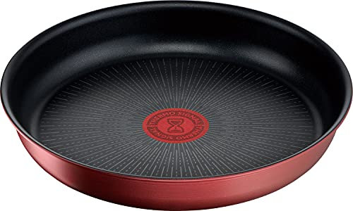 Tefal L38303 Ingenio Neo IH Rouge Unlimited Po阬e ?frire antiadh閟ive avec poign閑 amovible 22 cm Compatible cuisini鑢e ?gaz Rouge