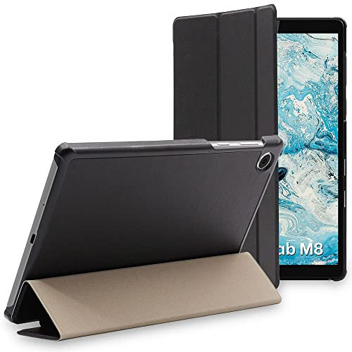 ebestStar - Funda para Lenovo Tab M8 2021 (3rd Gen), M8 HD 2019, Carcasa Capa, Slim Case Protectora, Tapa Magnetica Cuero PU, Negro