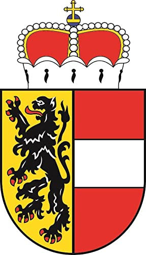 U24 Aufkleber Salzburg Wappen 8 x 14 cm Autoaufkleber Sticker Konturschnitt