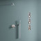 doporro Wandnische Bad Silber 15cm x 30cm x 8,3 cm | Duschablage befliesbar aus Edelstahl | Duschregal Unterputz-Montage