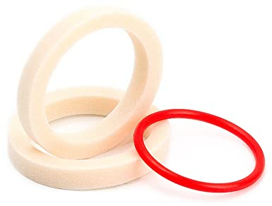 iSpchen 2 Pcs Bike Front Forks Sponge Foam Rings, Bicycle Sponges Ring Bike Suspension Fork Sponges Bicycle Oil Sealed Foam with O-Ring for Road Bike MTB Mountain Bike 32mm