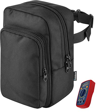 Homakover Multimeter Case Compatible for Fluke 117/115/116/114/113/177/178/179, Crenova MS8233D, Extech EX330, TRMS 6000 Counts Volt Digital Multimeter-Black