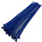 Fascette per cavi in plastica di alta qualità, resistenti, riutilizzabili, confezione da 50 (7,2 mm x 300 mm, blu)