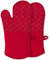 Tuff4ever Ofenhandschuhe Hitzebestaendig bis 260℃, Topflappen Handschuh mit Silikon-Beschichtung, Backhandschuhe rutschfest Topfhandschuhe Extra Lang, Backofen Handschuhe Waschbar zum Kochen, Backen