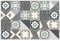 mubusi Alfombra Vinílica Cocina Salón - Varios Tamaños - (Hidráulica Oporto Azul 120x180 cm)