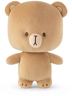 Milkmochabear, offizielles Mokka-Plüschtier, 20 cm, Originalprodukt, Bezauberndes süßes Plüschtier, weiches Geschenk für Freunde, Paare, Feiertage, Geburtstage, kuschelig, Männer, Frauen, Erwachsene