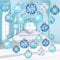 Harrycle 54 Stück Winter Hängende Wirbel Deko Weihnachten Spirale Girlanden mit Folie Winter Wunderland Deko Weihnachtskugeln Ornamente Deckenanhänger für Feiertag Baby Party Weihnachtsfeier