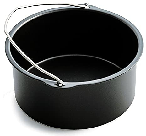 Tortiera Apribile 20 Cm 18 Cm 17 Cm, Teglie da Forno Rotonda, Tortiera Tonda Alta Acciaio al Carbonio, Rivestimento Antiaderente Teglie per Dolci con Fondo Rimovibile, Nero