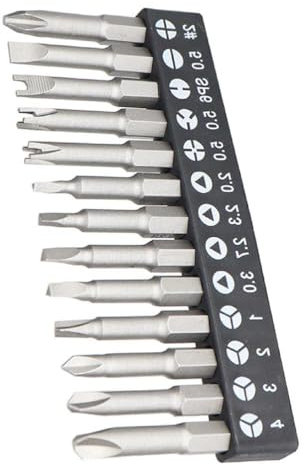 Juego de destornilladores magnéticos de 13 piezas, cómodo y duradero, puntas de destornillador de varios tamaños para enchufes de electrodomésticos, juego de destornilladores de forma especial, 13