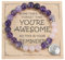 Ouubuuy 8mm Perlen Amethyst Edelstein Armband Damen,Perlenarmband Dame,Heilsteine Armband,Chakra Bergkristall Armband, Paar/Freundschafts/Partner Armbänder