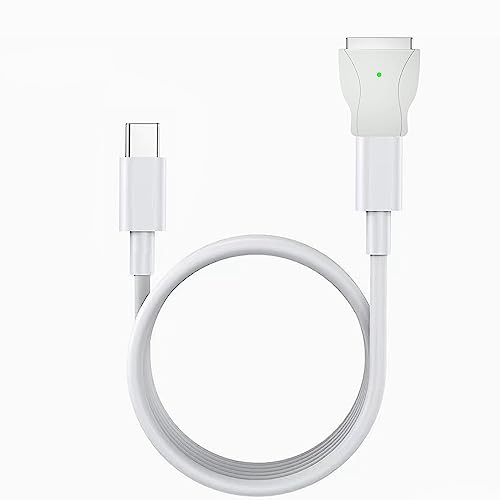 AICARGER Magnetischer USB-C-Adapter Typ C auf 2 T-Tip-Kabel Line PD 85W (45W 60W kompatibel) (Modelle nach 2012 und vor 2021)
