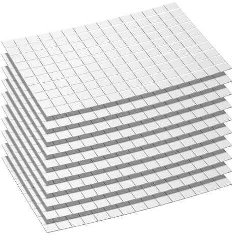 sourcing map 1500pcs Self Adhesive Mirrors Mosaic Tiles, 10 x 10 mm Mini Square Acrylic Disco Ball Tiles Sticker for DIY Disco Ball Craft Decorations Making, Silver