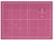 Cathedral Products A4 Double-Sided Self-Healing Cutting Mat | 3mm Thick | Metric and Imperial Grids | Pink