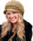 Yutdeng Invernale Moda Cappello Lavorato a Maglia da Donna Berretto in Maglia Caldo Berretto Donna con Visiera Spesso Foderato in Pile Vintage Beretta con Decorazione di Perle,Cachi