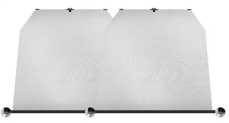 Parasol retráctil para coche, 2 unidades, plegable, con ventosas