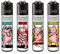 Clipper Feuerzeuge, Set mit 4 Stück, außergewöhnliche Motive (Schweinchen)