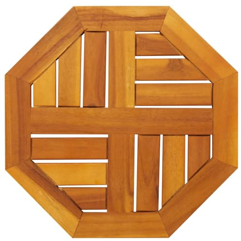 vidaXL Table Top, Dining Table Top for Home Restaurant, Replacement Board for Side Table, Wooden Furniture Top, Octagonal Solid Wood Acacia
