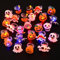 20 Stück Luminous Halloween Rings & Brooches, LED-Licht-Weihnachtsring, Blinkender Ring, Halloween Leuchtringe LED Ring Licht Spielzeug, Halloween Kinder Party Zubehör Deko -Zufällige Farbe (Ring)