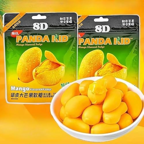 Mango banana peel gummies, peelable candy, gummies, fruit juice soft candy, 50% juice content, sweet and sour grape candies, candied fruits, wedding candy, dessert, sweets (Mango flavor,1 bag)