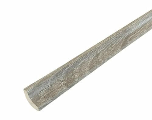 Scotia Beading Flooring MDF Laminate Skirting Cladder 2.4m (10 Lengths) 25 Colours Available (Washed Grey)