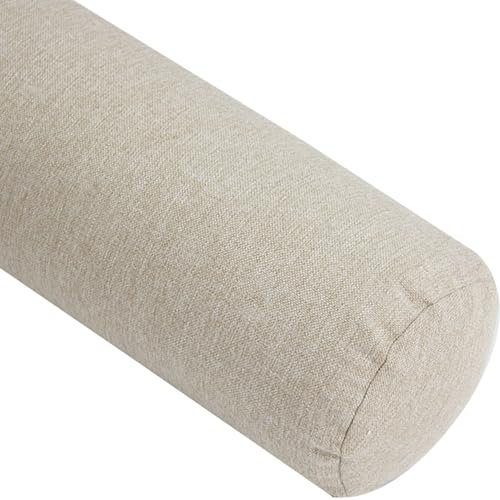 Cuscino Rotondo Cilindrico Cuscino a Rullo lungo Cuscino Cervicale Rotondo Supporto Iombare Cuscino, Cuscino Cilindrico con Fodera Rimovibile per dormire/sedia/auto/divano(#5,15x45cm(6x17.7in))