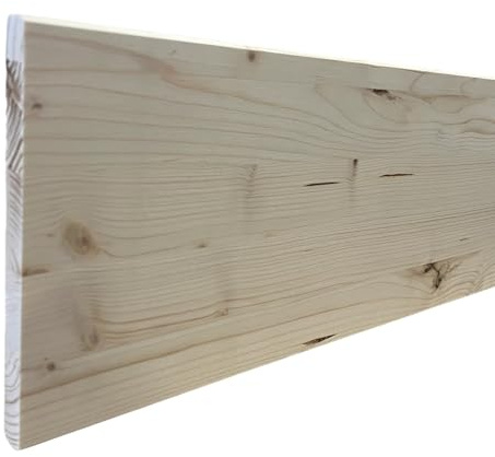 Leimholzplatte 18mm Massivholzplatte Fichte Regal Brett ZUSCHNITT auf Maß (80cm x 40cm 18mm)