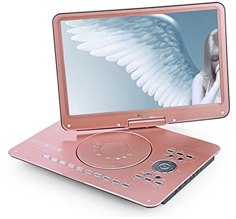 ZKLGS Lecteur DVD pour TV, Lecteur de Disque Mobile Écran Haute définition Ultra-Mince de 20 Pouces Batterie intégrée Jeu Portable EVD, MPEG4, VCD, CD, DVD-RW, CD-R/RW pour Films en Famille