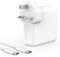 Macbook Charger 67W USB C PD Fast Charging Compatible with MacBook Pro 13 inches, MacBook Air 2018-2021, iPad Pro, Samsung, Lenovo and more (6.6ft USB C to C Cable Included)