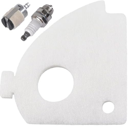 ZAMDOE Luftfilter passend für Dolmar PS-2, PS-3, PS-4, PS-34, PS-36, PS-41, PS-45 Kettensägen mit Zündkerze, Benzinfilter, Ersatz-Luftfilter für Kettensägen
