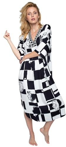 Emily van den Bergh - Damenkleid 8514 - Schwarz-Weiß, 36