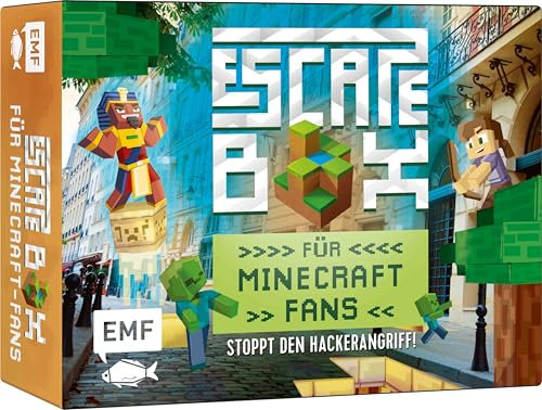 Edition Michael Fischer Die Escape-Box für Minecraft-Fans: Stoppt den Hackerangriff! Die Zeit läuft – schafft Ihr es die Rätsel zu lösen und den Megavirus aufzuhalten? Für 2-5 Kinder ab 11 Jahren
