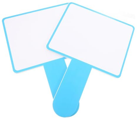 Housoutil 2 Stück Leere Anzeigetafel Whiteboard Unterrichten Meeting-whiteboard Familienspielpaddel Mini-boards Familienfestspiel Party-whiteboard Partyspiel-paddel Kt-schaumstoffplatte Blue