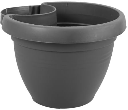 Mikikit Plastikhänge Pflanzer Wasser Geschlitzt Hanging Pflanzer Drinnen Pflanzentöpfe Mit Drainage Draußen Hängender Blumentopf Röhrenpflanzgefäß, Hängendes Pflanzgefäß Blau