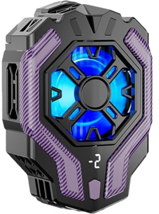 Fangxuee F18 Digital Display Mobile Phone Cooling Fan Radiator Back-Clip Game Cooler for Phone Gaming Cool Heat Sink