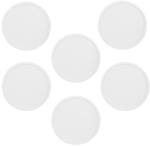Set of 6 Silicone Drink Coasters, Non-Slip Heat Resistant Cup Mats for Table Desk Office Kitchen Bar Furniture Protection