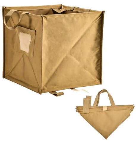 MiOYOOW Throw Line Cube Bag, Folding Oxford Cloth Trash Box Portable Climbing Rope Storage Box for Outdoor Travel Picnic Adventure