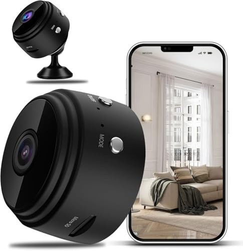 Deedlite VistaFocus – Magnetic Security Camera, 1080P HD, Nachtsicht, 120° Weitwinkel, WLAN, App, für Innen & Außen