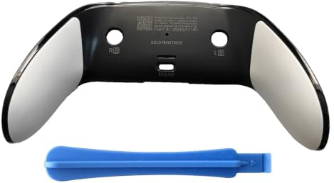 Hzxkqmil Coque Arrière de Remplacement pour PS5 DualSense Edge Manette | Boîtier Inférieur Décoratif Couvercle Arrière Coquille à Clipser avec Poignée en Caoutchouc Souple pour PS5 Edge Controller